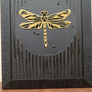 Modern Minimalistic Texture Wall Art- Dragonfly