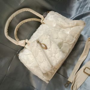 Branded Fur Sling Bag