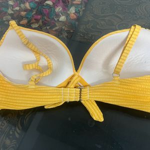 Yellow Stylish Bra For Beach