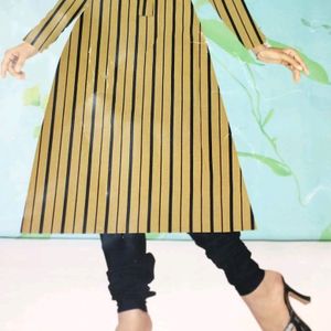 Kurti 1 piece linean cream latest fancy/western/Un