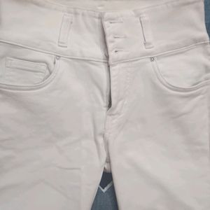 HIGH STAR WHITE FIT JEAN