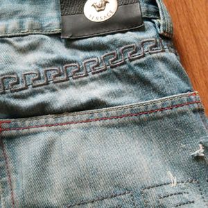 Designer Versace Distressed Jeans