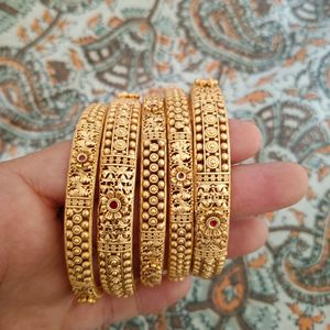 Brass Coating Bangles No Use....Totally New