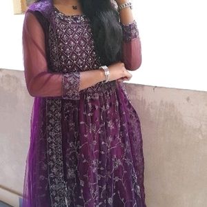 Purple Full Frock