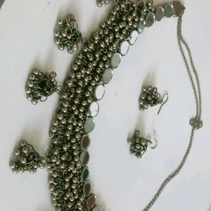 Oxidised Jewellery Set Hardly 2-3 Times Use