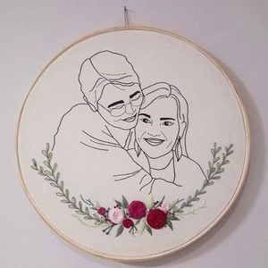 Free Gift Wrapping Embroidery Portrait