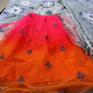 Designer Long Frock  Attached Dupatta For Froc