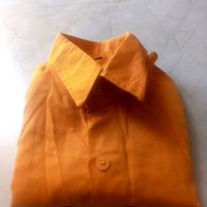 1 - 3 Yrs Boys Orange Party Casual shirt