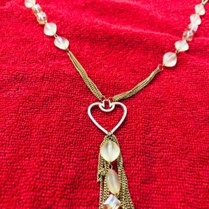 Heart Shaped Golden Necklace