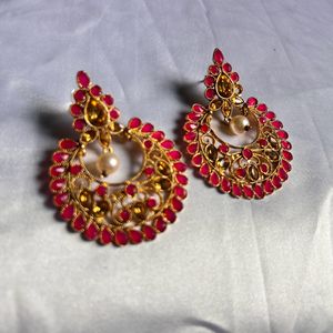 Pink Stone Earring