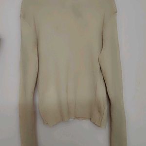 Beige Sweatshirt with attached Tank Top