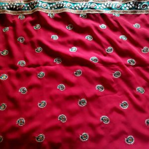 Full Body Embroidery Sari