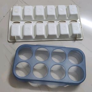 Ice cube maker and egg setter