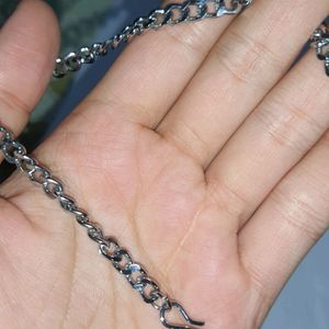 Silver Metal Chains ×2