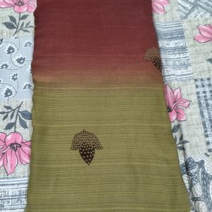 Two Colore Combination Saree