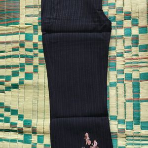 Mukul Cotton Armani Pant, Black Colour