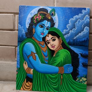 Radha Krishna Canvas Painting