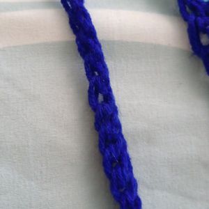 Blue Crochet Bandana Hair Accessory