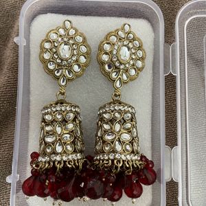 Red Ruby Earring