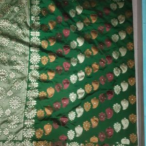 Green Colour Saree 💚