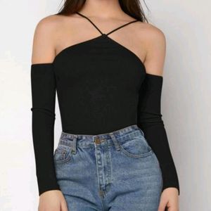 Black Off-Shoulder Top