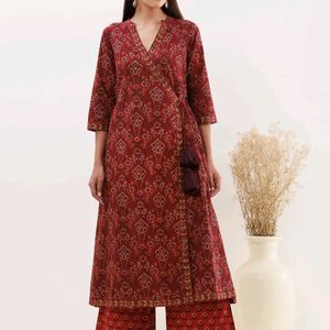 Red Kurta Set