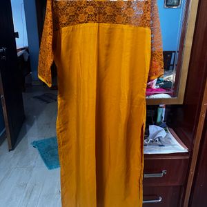 Mustard Kurti Fits Xl