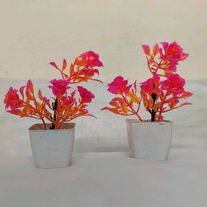 Artificial Flowers With Pot