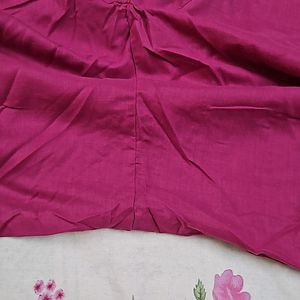 Rama Blue & Rani Pink Pure Cotton Stitched Suit