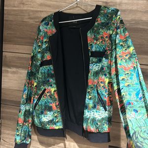 Effortless Chic- Abstract Print Jacket