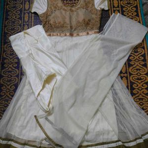 Kurti With Pant Shawl Set