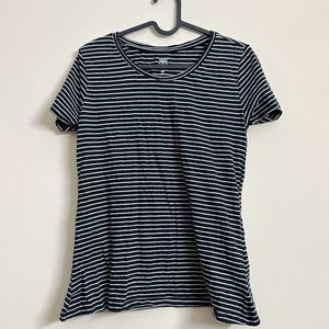 Black And White Stripped Tshirt