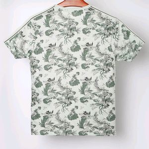 Dnmx Floral With Shoulder Tapes Tshirt