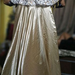 Silk Golden Gown