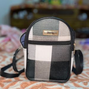 Check Style Sling Bag