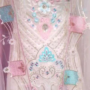 Pakistani Embroidered Fancy Dress Material