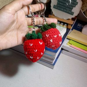 Strawberry Keychain Set