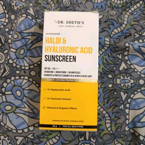 Haldi And Hyaluronic Acid Sunscreen