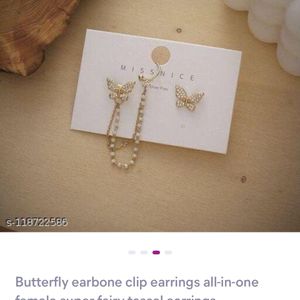 2 Pintresty Korean Long Chai  Earings