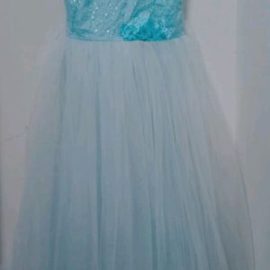 PARTY WEAR SKY BLUE FROCK (GIRL KID)