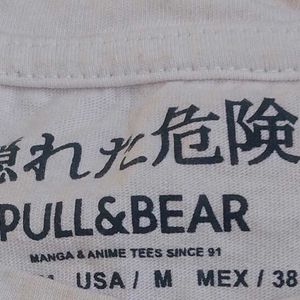 Pull&bear Anime back print tshirt