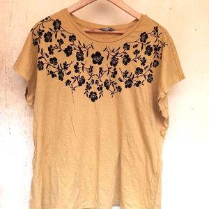 Mustard Neckline Designer Top (Women)