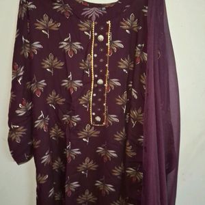 Kurti With Pant Duppata (Women's)