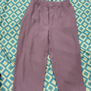 Mauve Straight Work Office Pants