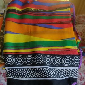 Multi Color Synthetic Dupatta