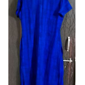 Royal Blue Long Kurti