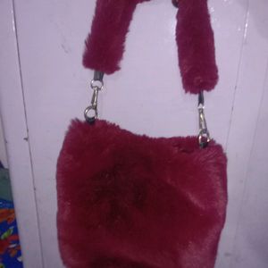 Faux Fur ToteBag Purse