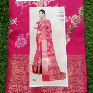 Mugdha Silk Saree Pink 🩷