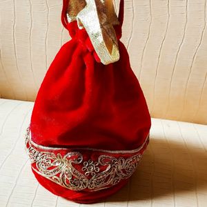 Beautiful Hand Embroidery Potli Bag For Function