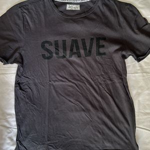 Boys Half Sleeves Grey T Shirt Small